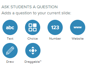 Interactive response options